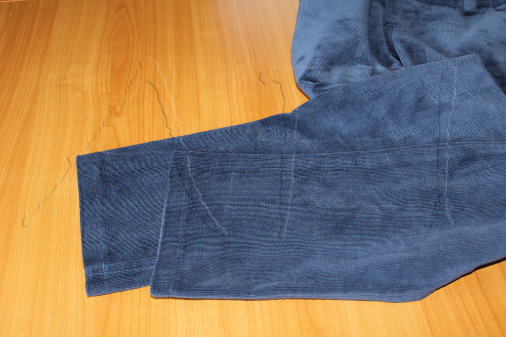 Sewing pants - clean finish