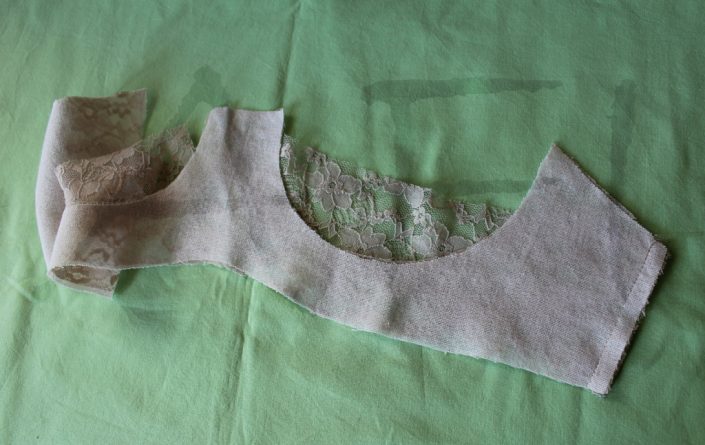 How to sew a bra – Step 8.2: Sewing the band - Joining the cradle with ...