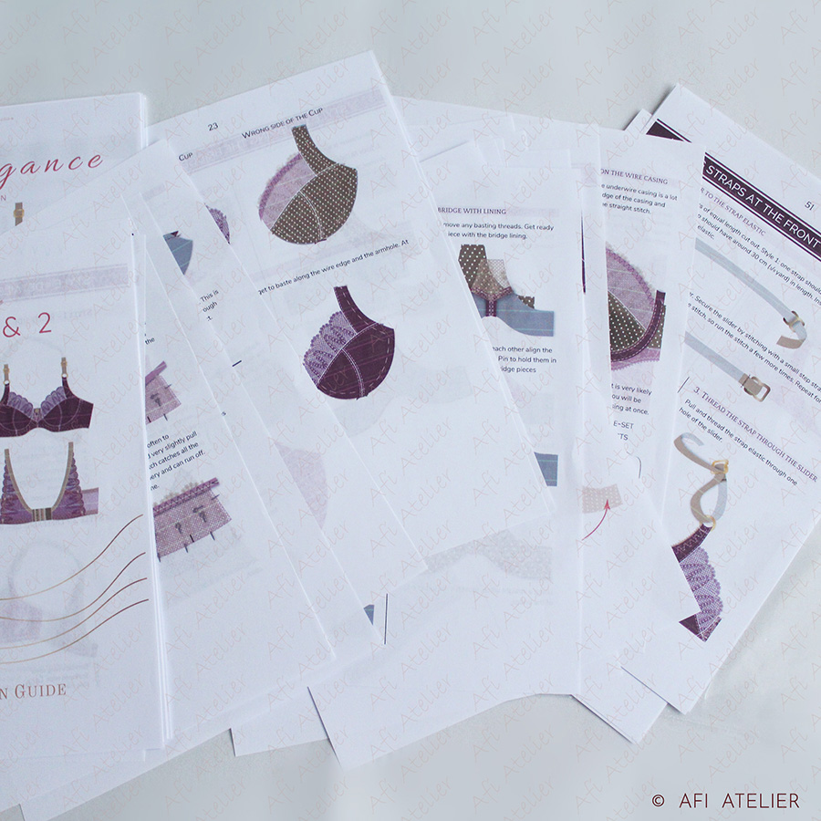 Afi Reverie Wireless Bra Sewing Pattern Package 1 Sizes Instant PDF  Download Afi Atelier 